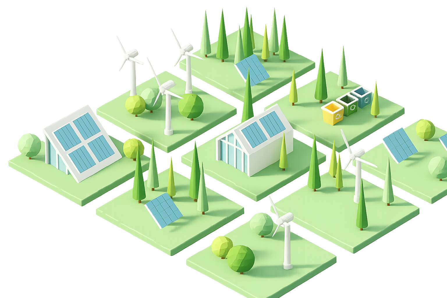 Sustainable energy investment illustration